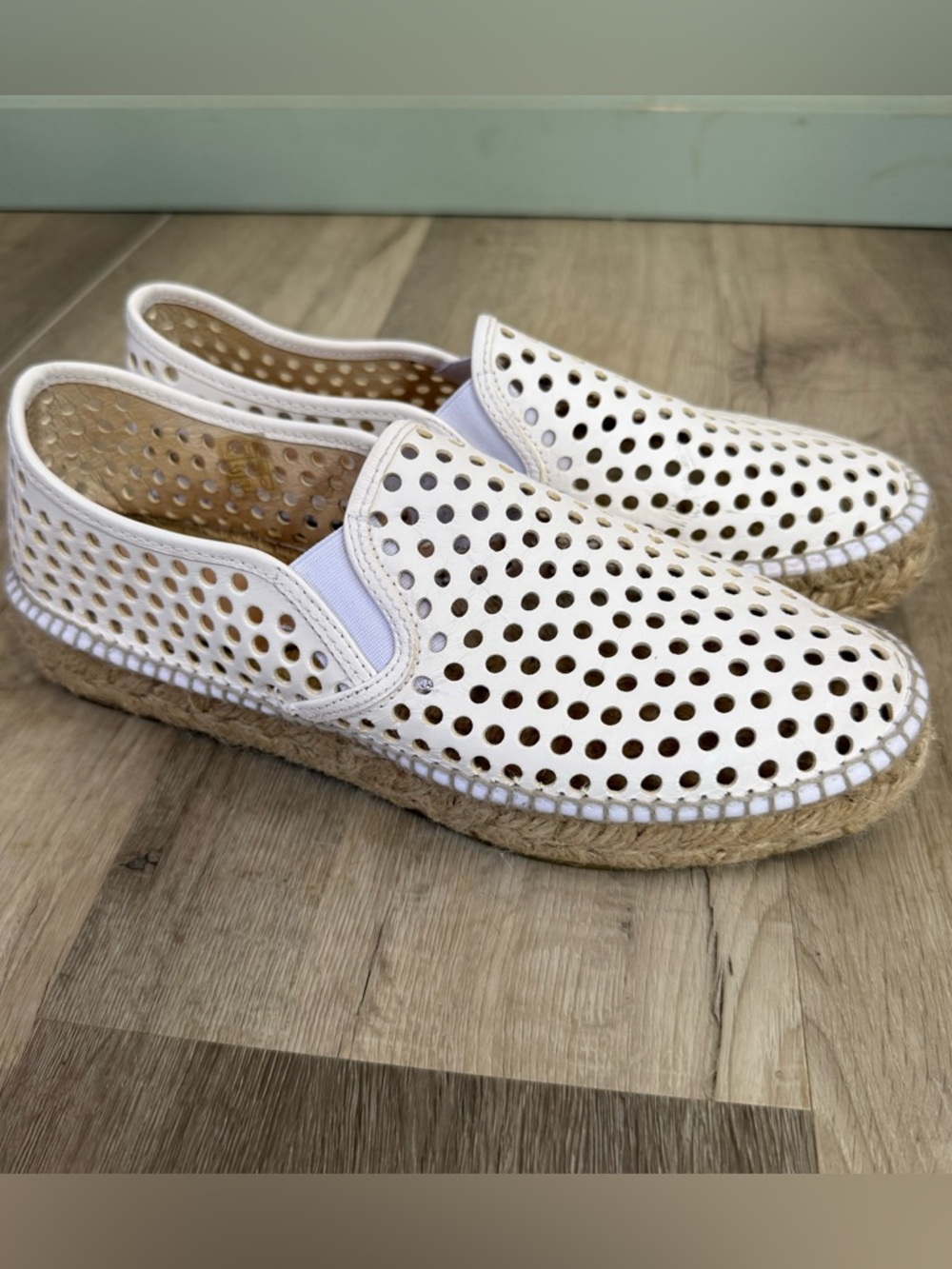 Loeffler Randall Rowan Platform Espadrilles White size 41 - Picture 5 of 12
